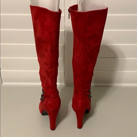 Red IMPO Stretch Boots 8 M NWOT - Picture 4 of 15